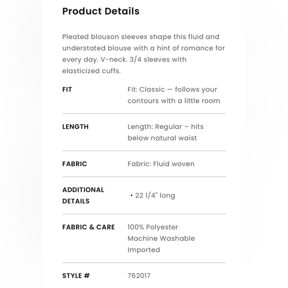 LOFT M Leopard Print Pleated Sleeve V-Neck Top Blouse • Silky Animal - Picture 7 of 13